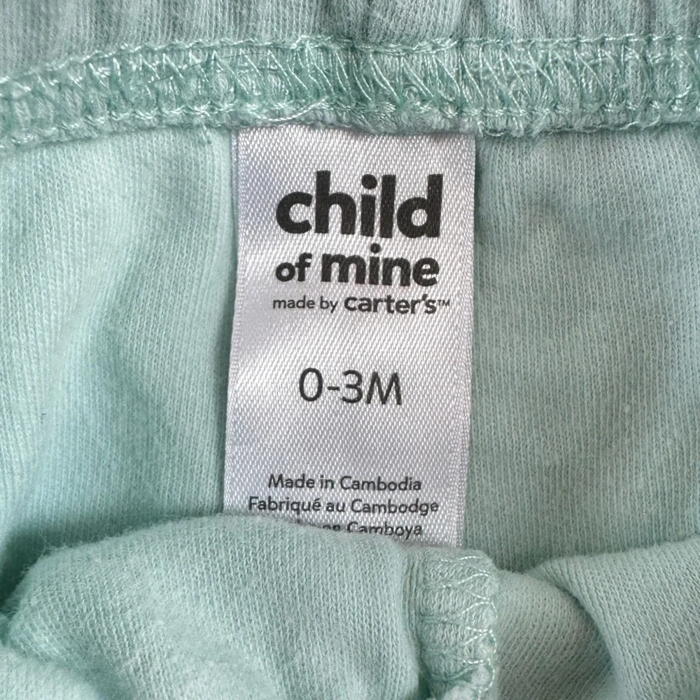 Sea Foam Blue Ruffle Hem Pants